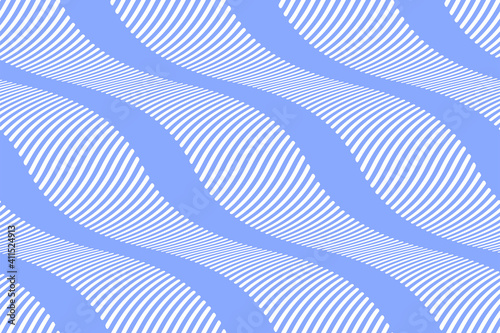 Full Seamless Background with waves lines Vector. Blue texture with vertical wave lines. Vertical lines design for fashion and decor fabric print.
