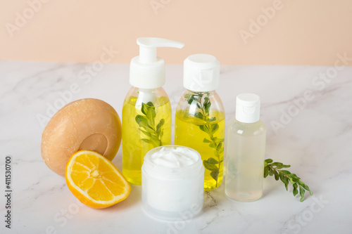 Shampoo, Liquid Soap, Aromatic Bath Salt And Other Toiletry.