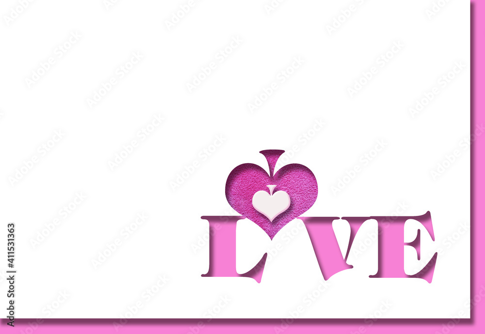 a design pink color card love valentine a design pink color card love valentine