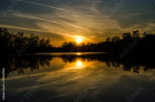 sunset over lake © Felisha