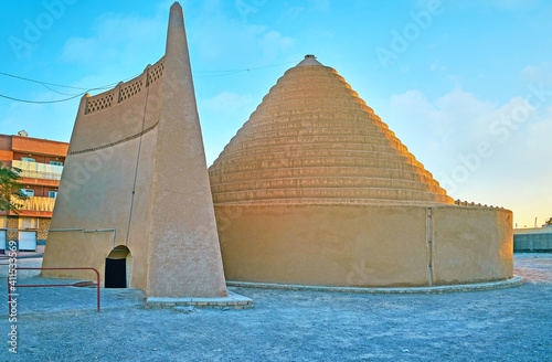 Yakhchal ice pyramid in Kerman, Iran photo