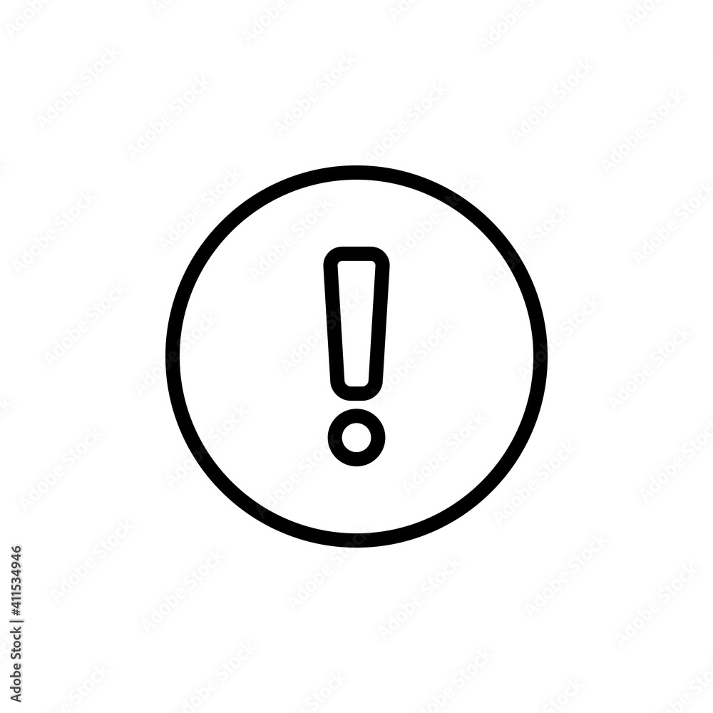 Exclamation Mark Icon Design Vector Template Illustration Exclamation Mark Icon Design Vector Template Illustration