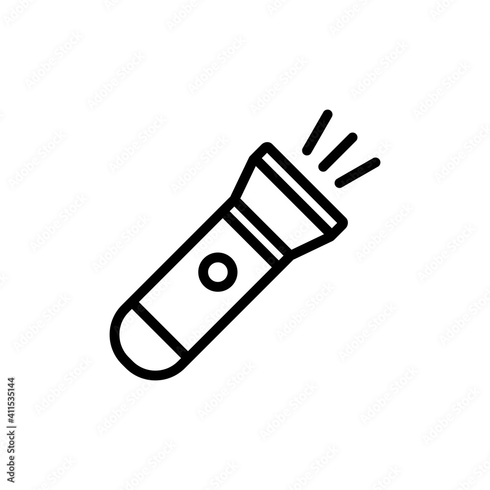 Flashlight Icon Design Vector Template Illustration Flashlight Icon Design Vector Template Illustration