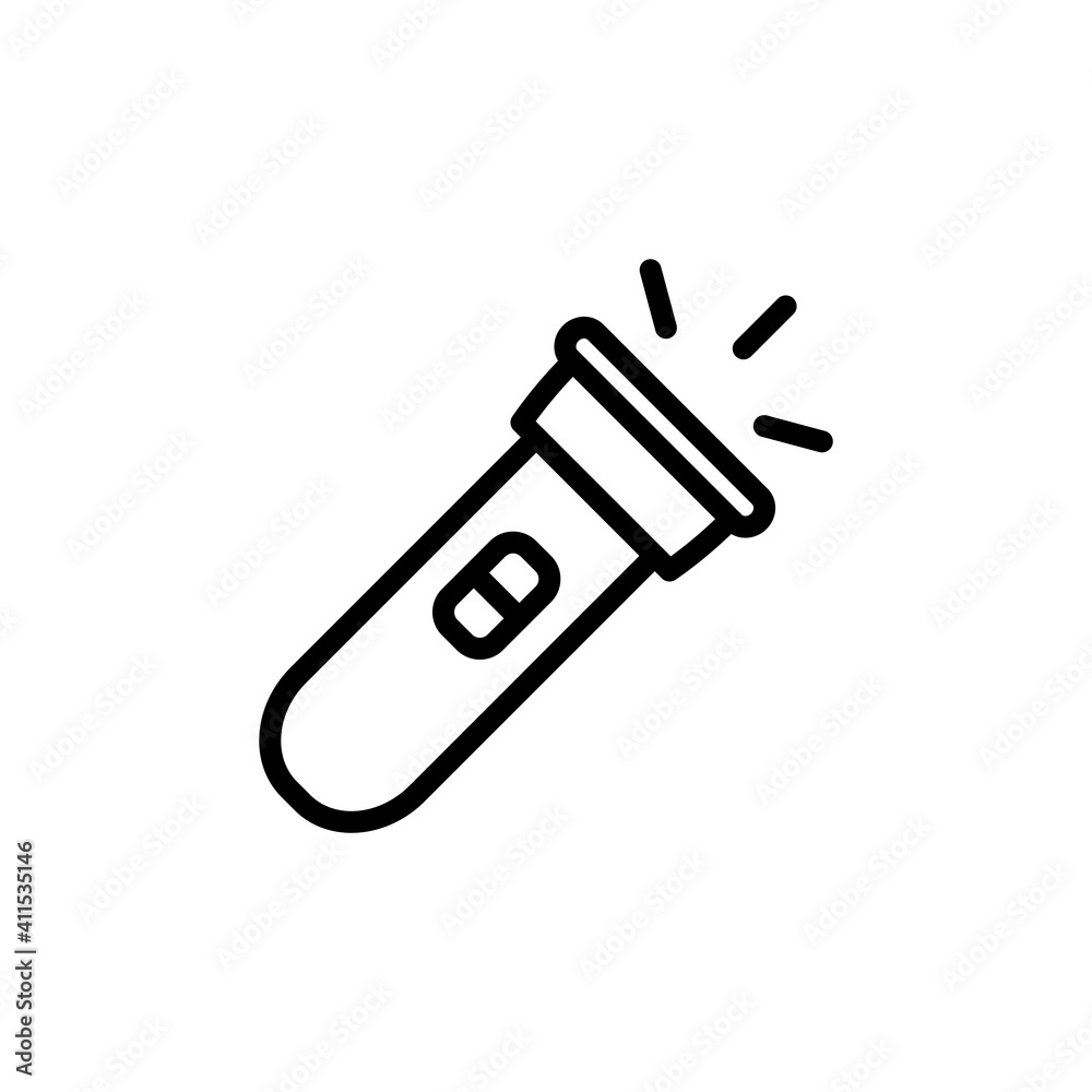 Flashlight Icon Design Vector Template Illustration Flashlight Icon Design Vector Template Illustration