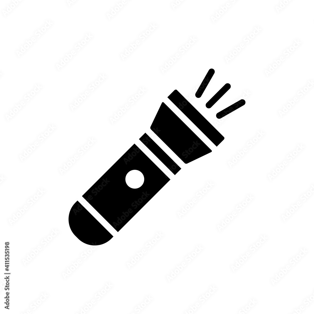 Flashlight Icon Design Vector Template Illustration Flashlight Icon Design Vector Template Illustration