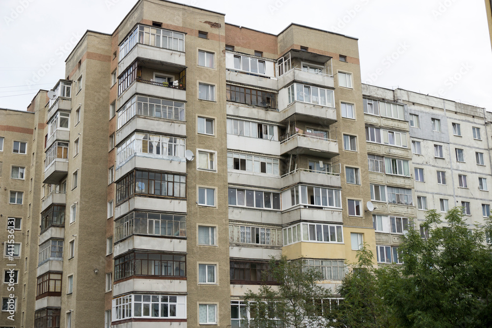 Soviet apartment blocks