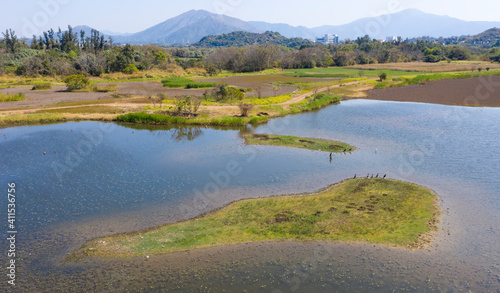2021 Jan 31,Hong Kong.Hong Kong Wetland Park is a conservation, education and tourism facility, located at the northern part of Tin Shui Wai, in Yuen Long.Hong Kong photo