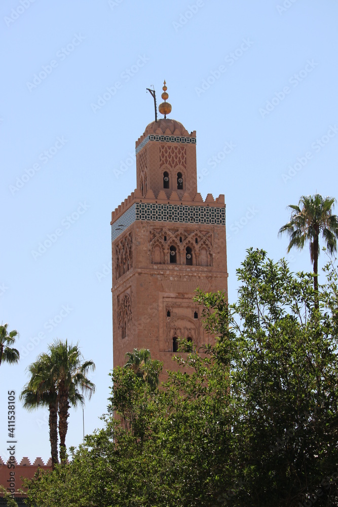 marrakech city view caption