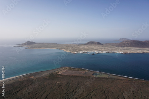 Breathtaking seascape scenery from the cliffs of Lanzarote, Canary Islands.