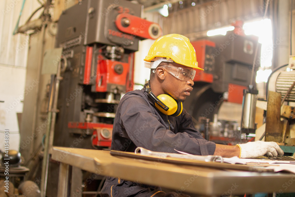 engineering working in factory concept engineering working in factory concept
