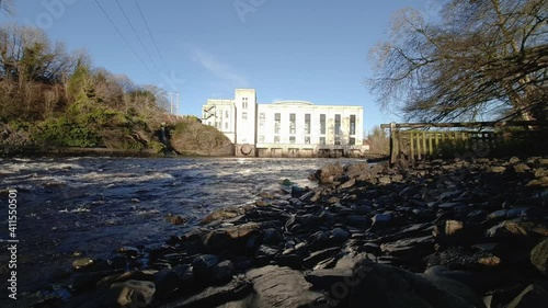 The River Dee at Tongland with the Power Station in the background photo