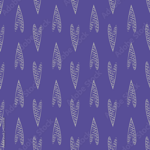 pattern with striped hearts on blue