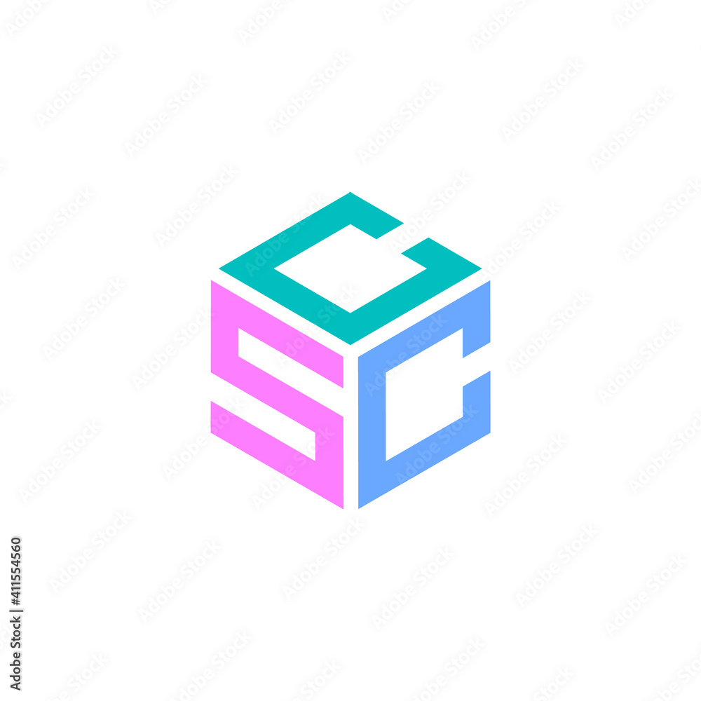 Hexagon logo with the letters CSC. Initial design vector Hexagon logo with the letters CSC. Initial design vector