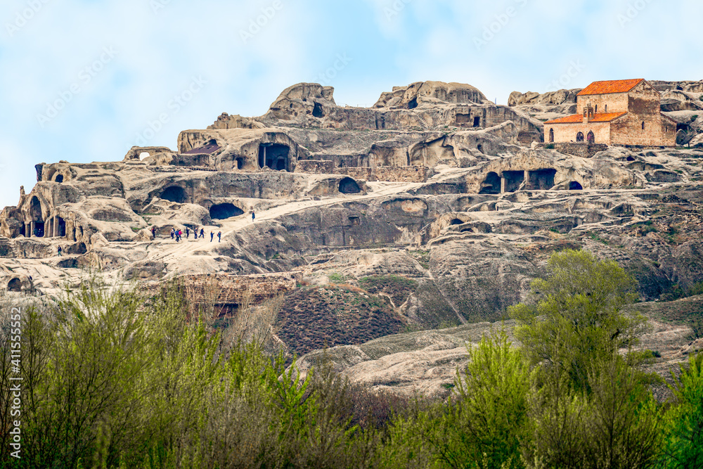 Eastern Georgia, the ruins of the cave city of Uplistsikhe.