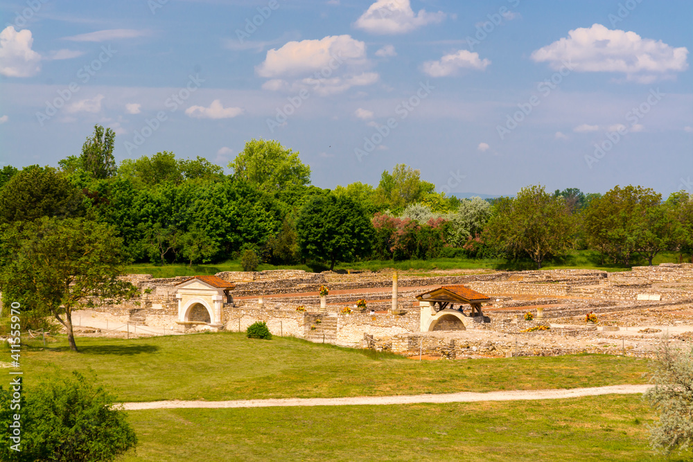 Ruins of the Roman town Gorsium-Herculia in Pannonia