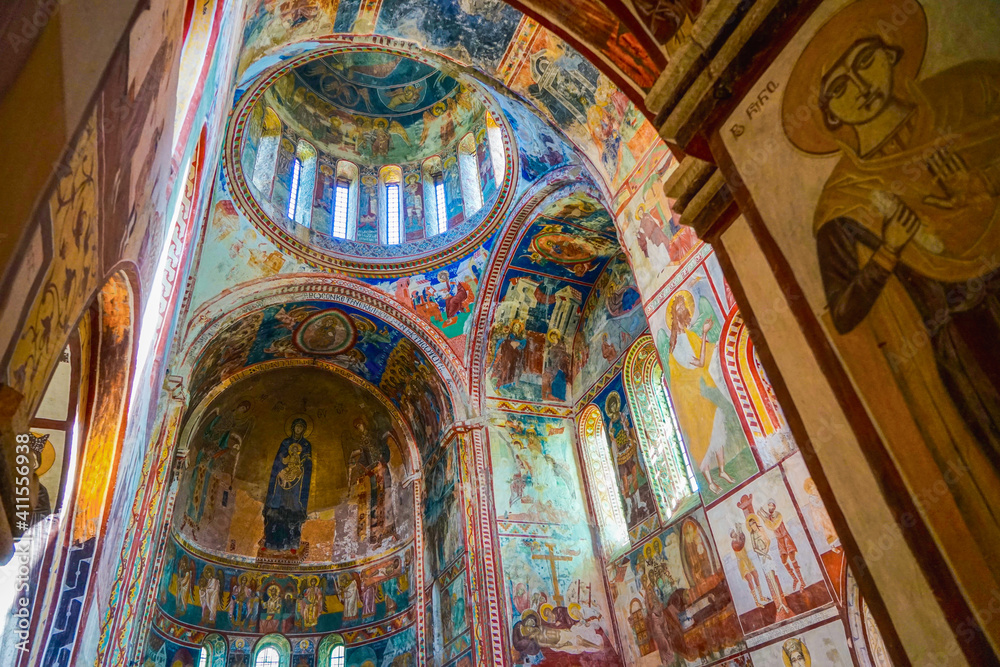Kutaissi, inside Gelati monastery, one of the largest medieval Orthodox monasteries