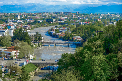 Georgia, view over the city of Kutaissi. © Angela Meier