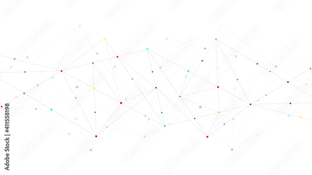 Abstract polygonal background with connecting dots and lines. Global network connection, digital technology and communication concept Abstract polygonal background with connecting dots and lines. Global network connection, digital technology and communication concept