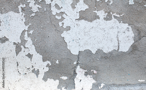 traces on a grey concrete wall