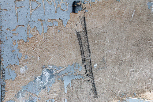 traces on a grey concrete wall