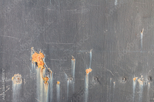 metal plate covered with rust