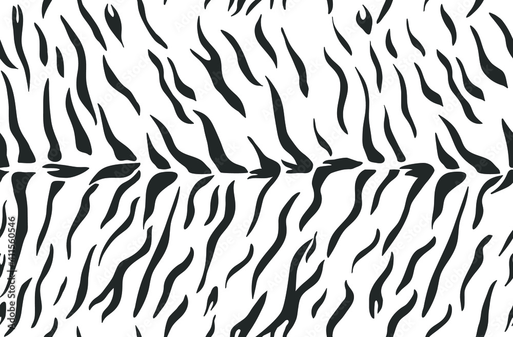 Tiger skin seamless pattern. Vector illustration. Tiger skin seamless pattern. Vector illustration.