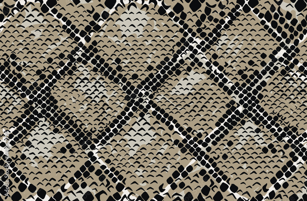 Snake skin seamless pattern. Vector illustration. Snake skin seamless pattern. Vector illustration.