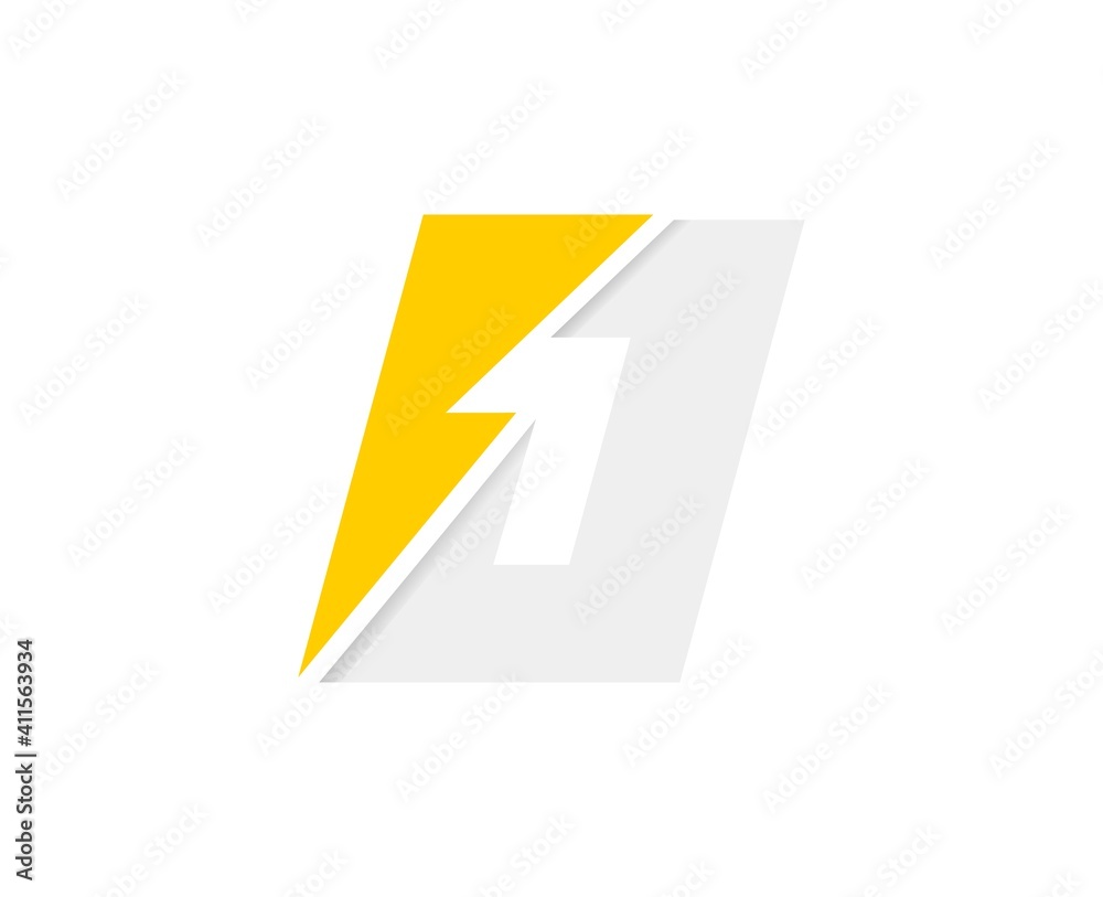 O letter logo, vector font with lightning flash power icon O letter logo, vector font with lightning flash power icon