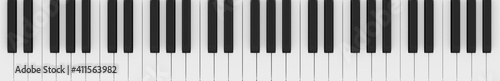 Five-Octave Piano Keys (Realistic 3d Illustration)