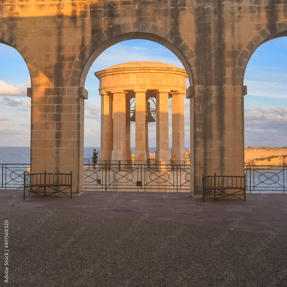 The siege bell war memorial in Valletta