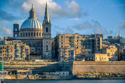 Valletta and Marsamxett Harbour from Sliema photo