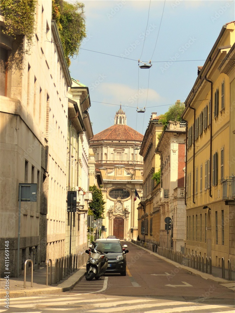Obraz premium street in the town