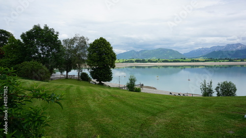 the Forggensee in Fussen, Bavaria, Germany, June