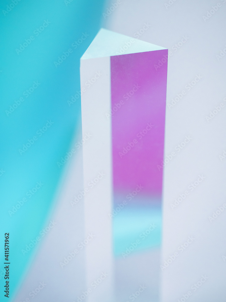 reflecting prism with pastel colors background reflecting prism with pastel colors background