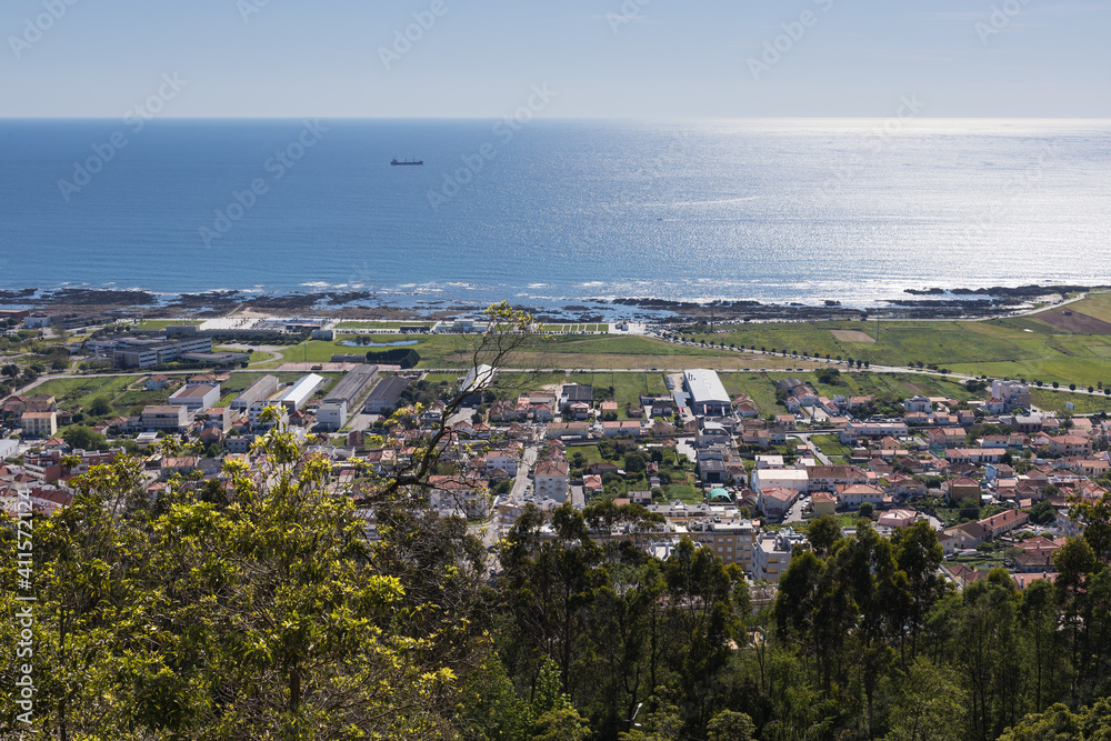 Fototapeta premium Aerial view on Viana do Castelo, Portugal