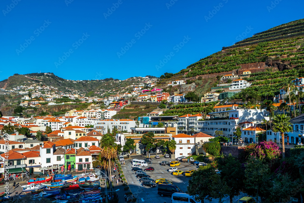Dorf, Santo António da Serra, Hafen, Madeira, Insel, Portugal, 