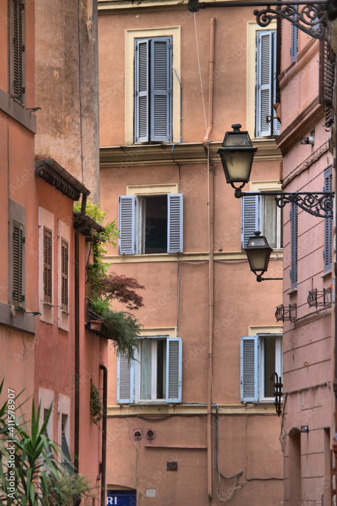 Urban scenic in the downtown of Rome, Italy