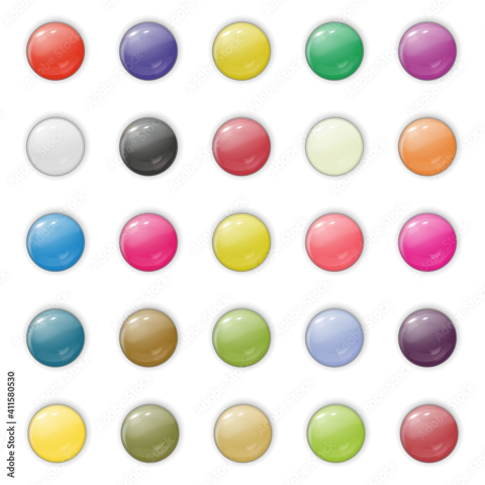 vector illustration of glossy glass buttons for icons. vector illustration of glossy glass buttons for icons.