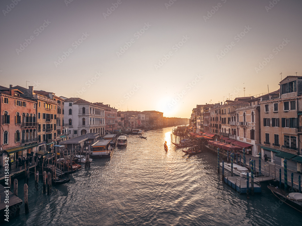 Twilight last gleaming in Venice