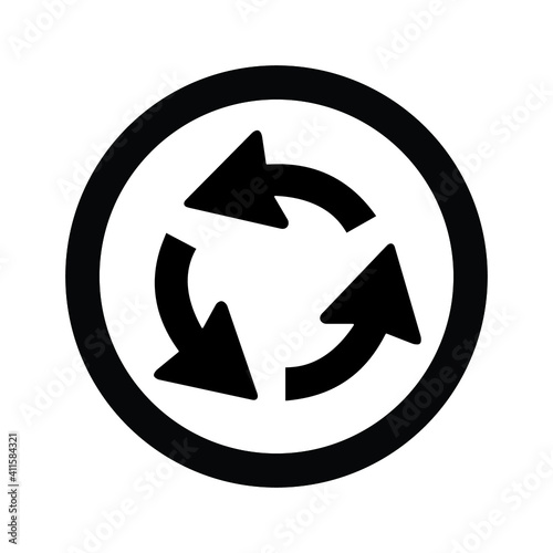Free Download traffic sign circle vector icon eps 10 - GFXLoad