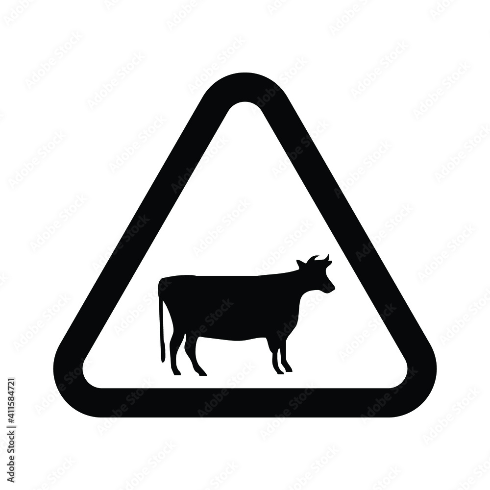 Traffic Sign Animals Vector Icons Traffic Sign Animals Vector Icons