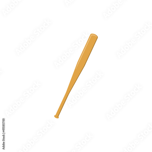 Baseball bat icon. Vector illustration. Isolated.