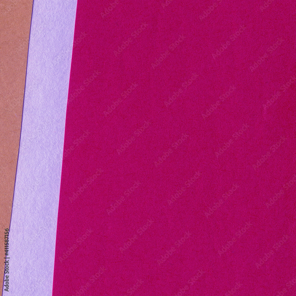 Fototapeta premium Blue and violet torn paper collage close-up. Texture made from various paper and cardboard parts. Damaged old paper background. Vintage blank wallpaper. Material design backdrop. 
