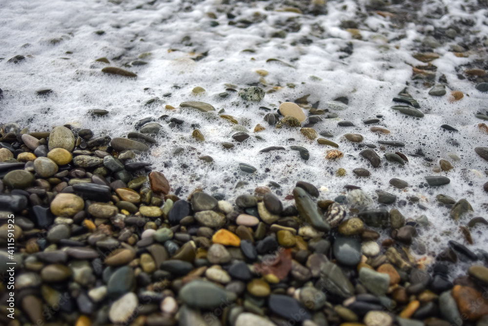 stones on the beach stones on the beach