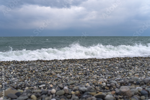 waves on the beach