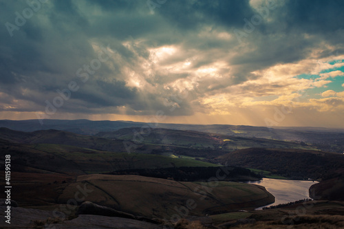 hill trip in autumn 2020 peak districkt ,kinder scout kinder downfall photo