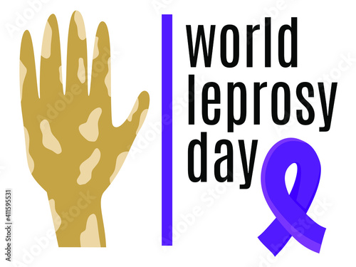 Canvastavla world leprosy day baner, print, graphic
