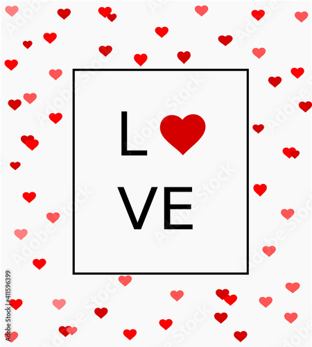 Valentine`s day backgrounds, with hearts. Illustration for card, menu,  poster, cover, banner.