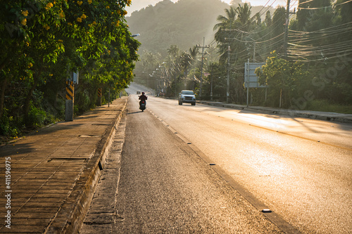 Road From Bang Por Beach Koh Samui Thailand