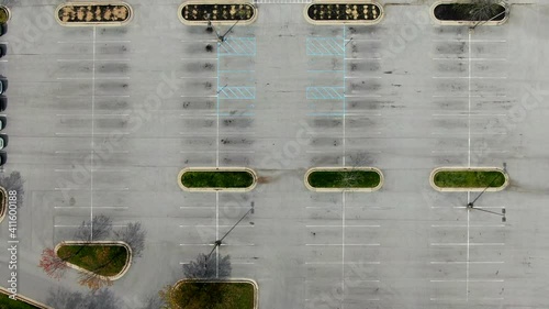 aerial view of empty places after covid hit photo